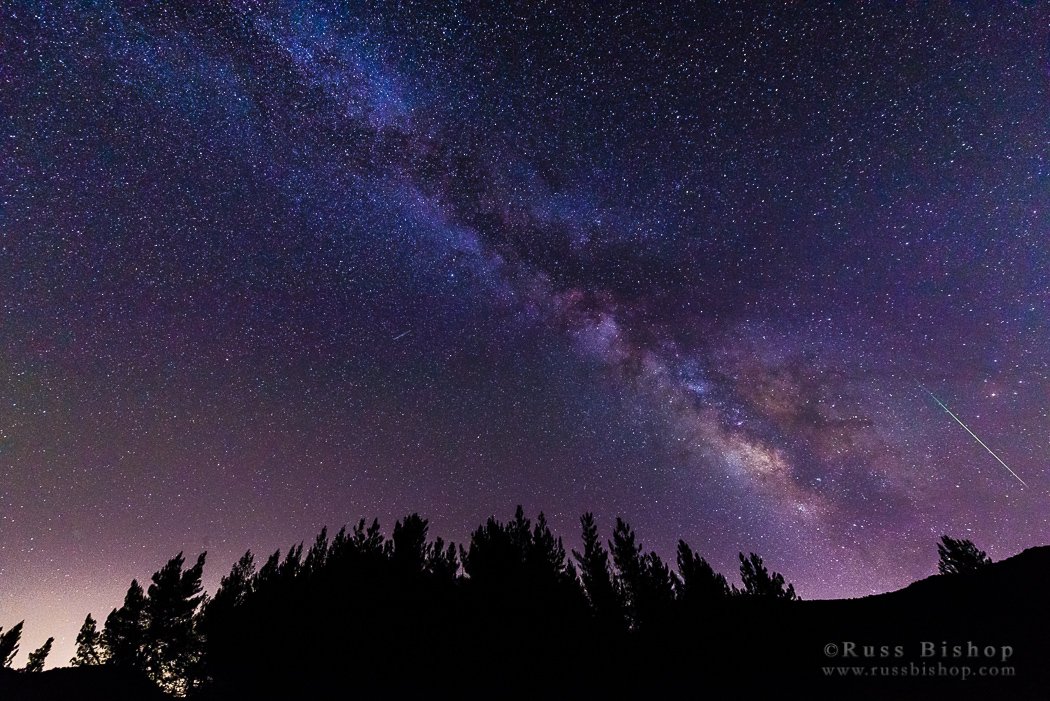 Stellar event > Perseid meteor over Los Padres NF, Ca ~ Hi-res: bit.ly/2abqg6H #nightsky #milkyway #stars