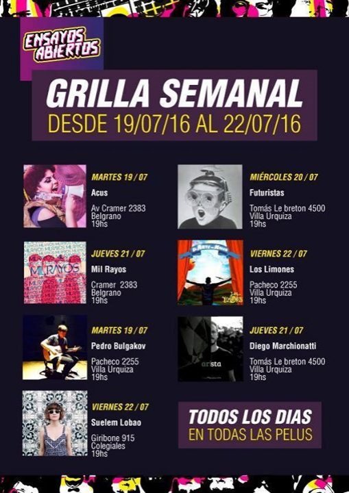 loslimonesrock's tweet photo. Mañana ensayo abierto en Prana Villa Urquiza#acusticolimonero #loslimones15años https://t.co/TtffPTyqkW