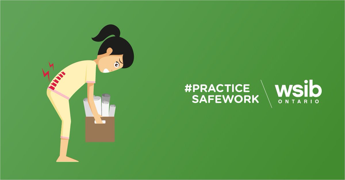 WSIB's tweet image. It’s important to report any injuries to your supervisor or employer – even minor ones. #PracticeSafeWork