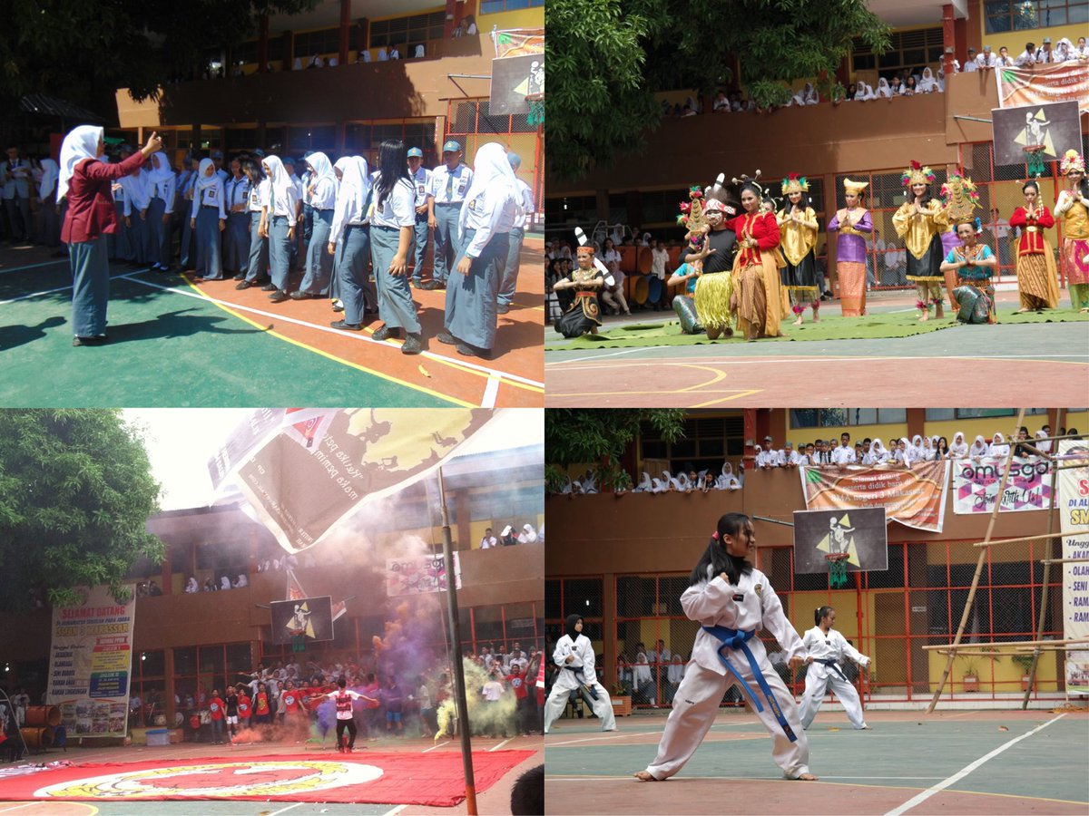 Hari terakhir MOS yang ditutup dgn lomba dara-daeng, lomba yel-yel, dan parade ekskul.