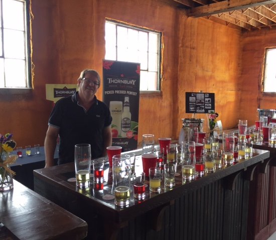 ThornburyCraft's tweet photo. How does our #cidermaster Doug Johnson like his Thornbury Premium #AppleCider? Over a mound of ice! https://t.co/gJiBrfDIkB