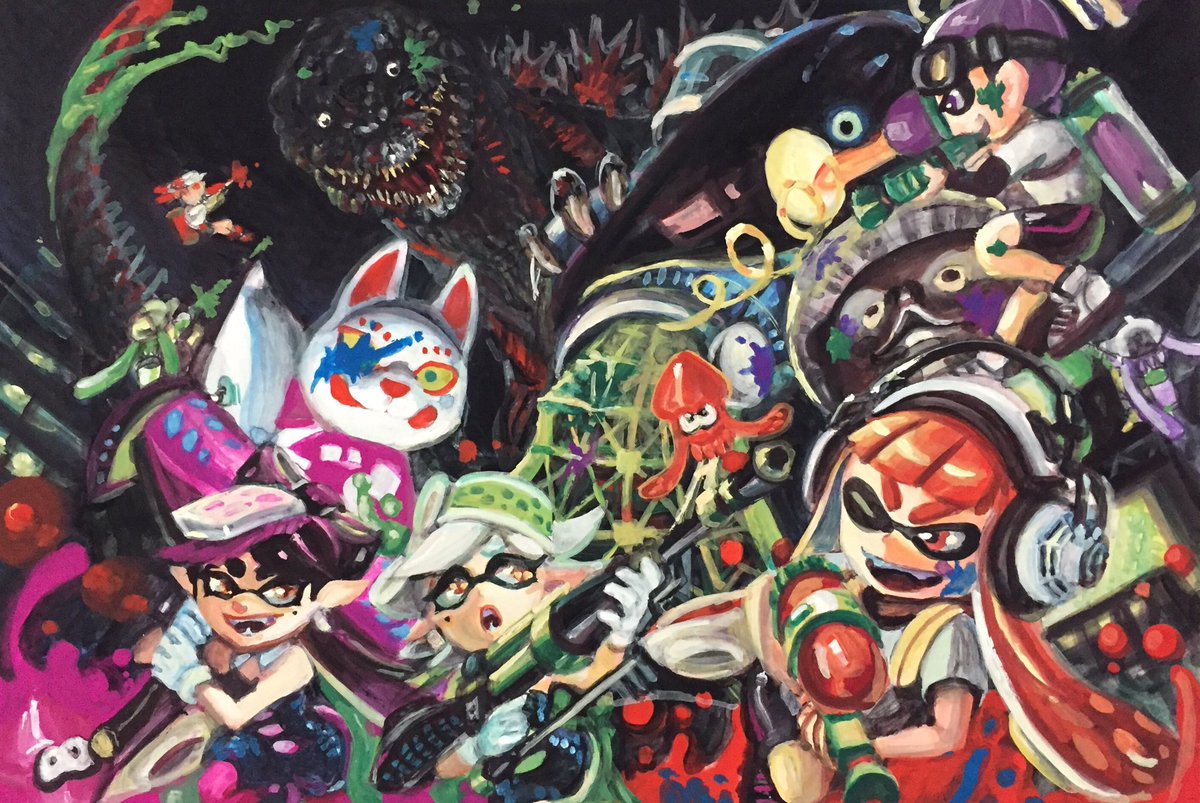 ｇ ｎ ａ リクエストより シン ゴジラ スプラトゥーン なんだか最後のフェスとかでリクエスト頂きましたm M