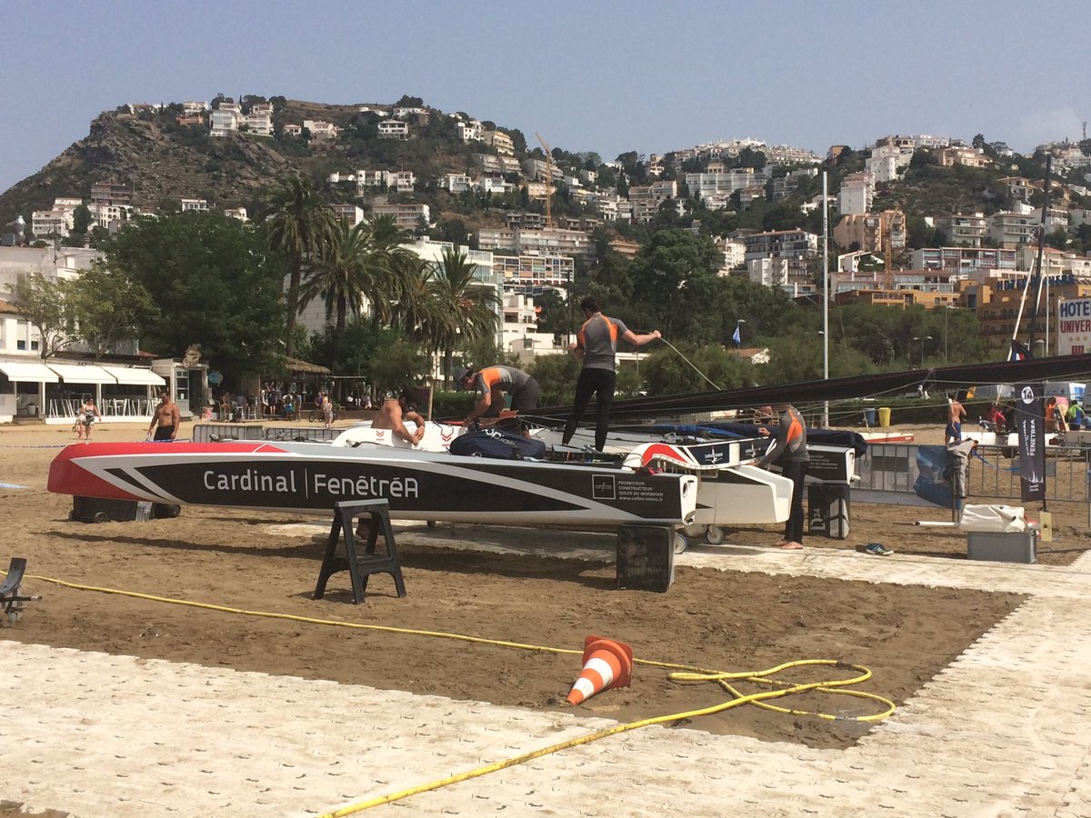 Cardinal-FenêtréA termine 8e des in-shore à Roses (4,4,7,7,1,4). Il conserve la 12e place au général.#TourVoile