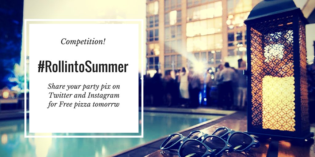 AdRoll's tweet image. Share your London #RollintoSummer party pix and win a pizza for the office tomorrow! Prizes for the cheekiest!