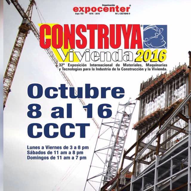 OrgExpocenter's tweet photo. Participen en #ConstruyaVivienda2016  del 08 al 16/10 en @miccct #Chuao #Ccs info https://t.co/nUv8NhmP2k https://t.co/zUgHViroYY