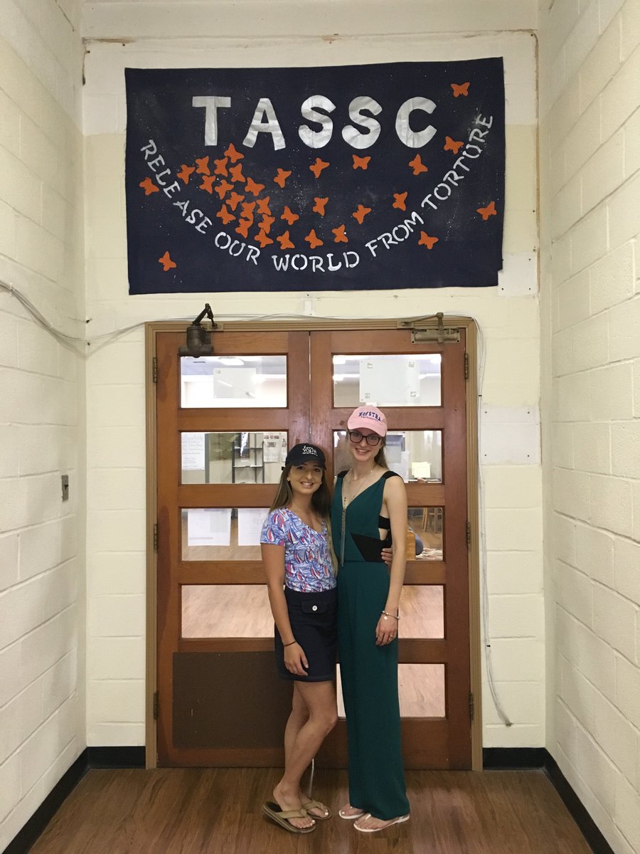 TASSCintl's tweet photo. Advocacy Interns at TASSC showing support of the @omctorg movement #HumansAgainstTorture #HAT https://t.co/xf8zNY2sjE