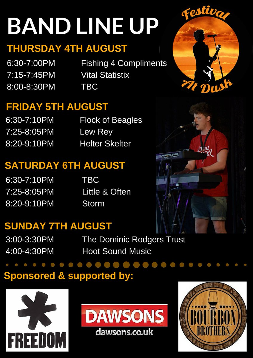 We have something for everyone at #HFDF16! *Please note some acts are still TBC* Check out our latest timetables:
