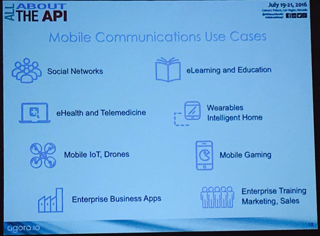 EvanKirstel's tweet image. An explosion of #mobile comms use cases per @AgoraIO &amp;lt; all enabled by #APIs #allabouttheapi #Developers #ucoms