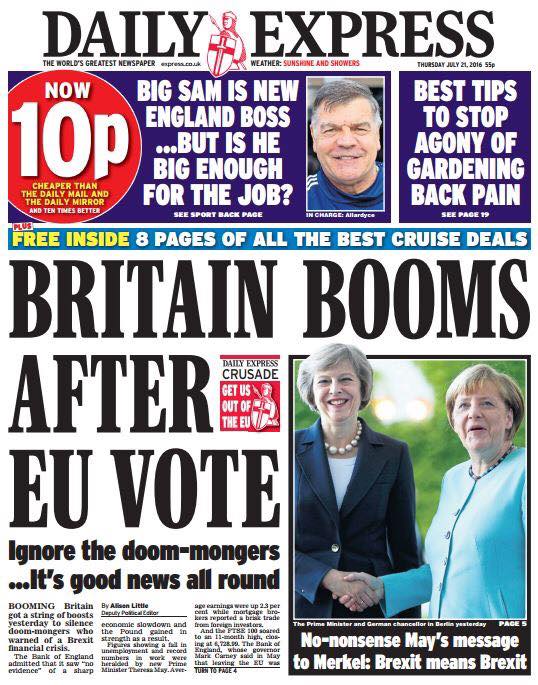 Brexit_coin's tweet photo. Britain Booms Afer The Vote #Brexit https://t.co/oEzCIJsJie