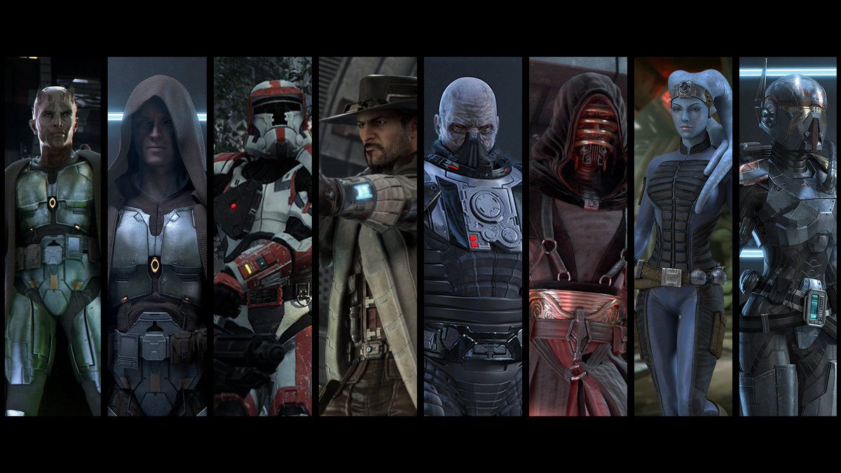 SWTOR's tweet photo. Celebrate the 87 million Characters you've created with the #SWTOR5 Collage! Join the fun: https://t.co/JDhJzCLZ3r https://t.co/3rZrEqUOaN