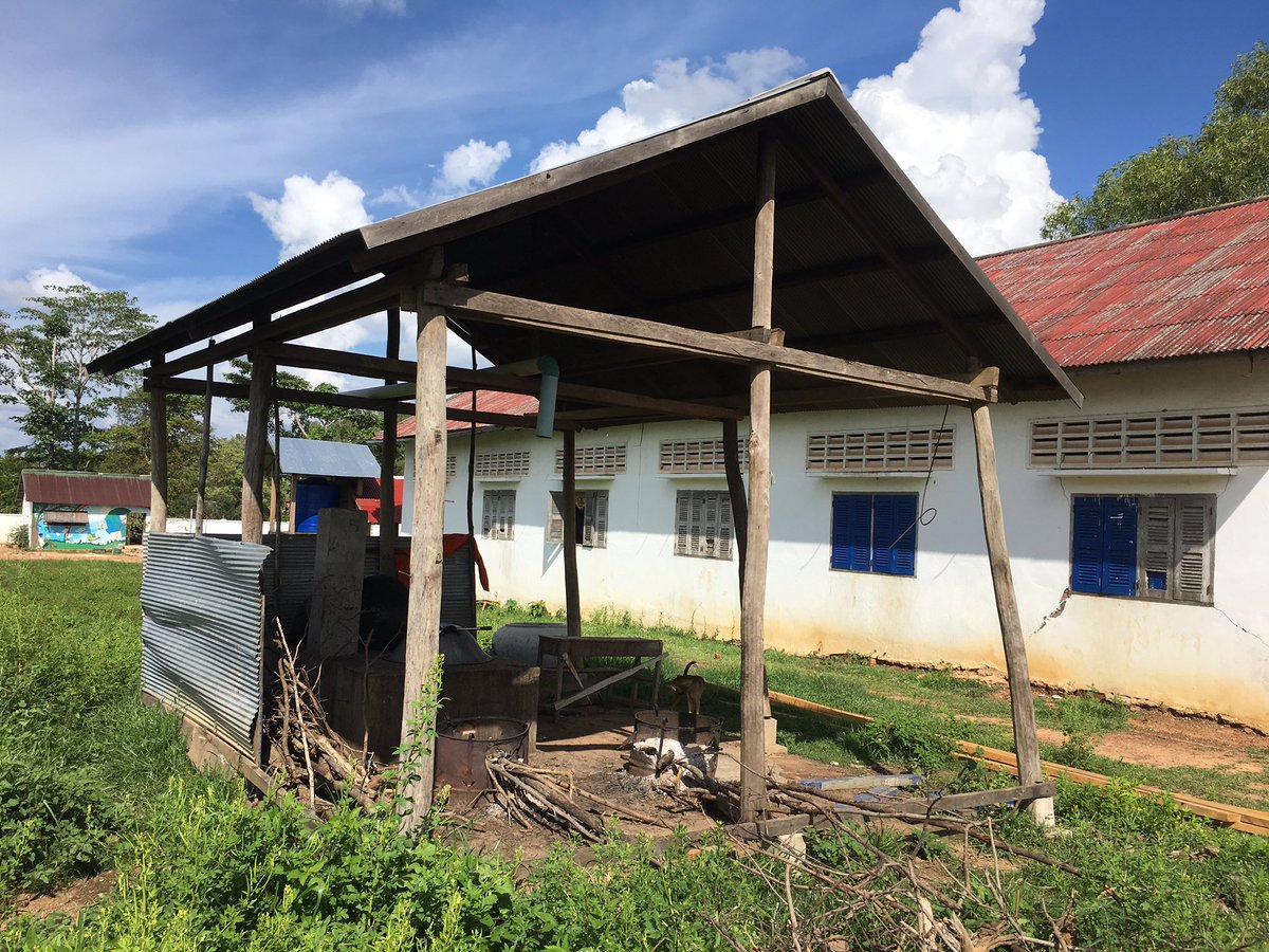 CampCambodia's tweet photo. One of our next projects in Beng Mealea school is building a new kitchen to replace this dilapidated one @CampsInt https://t.co/BaeoHyGTj6