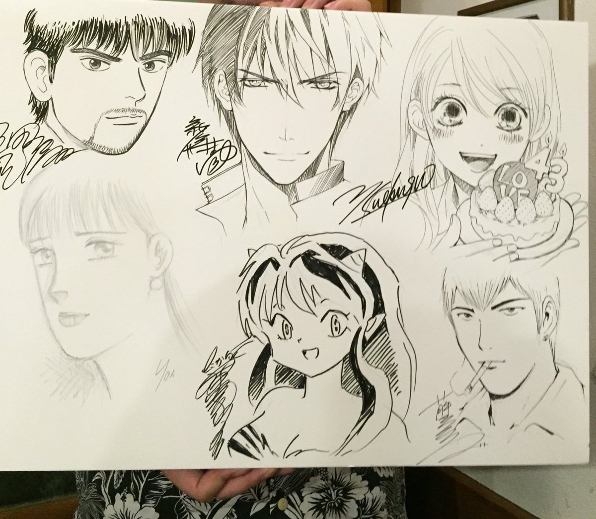 高橋留美子先生がその場でラムちゃんを描き 末次由紀先生がちはやを描く豪華すぎる寄せ書きと食事会のお話 Togetter 高橋留美子先生がその場でラムちゃんを描き 末次由紀先生がちはやを描く豪華すぎる寄せ書きと食事会のお話 Togetter