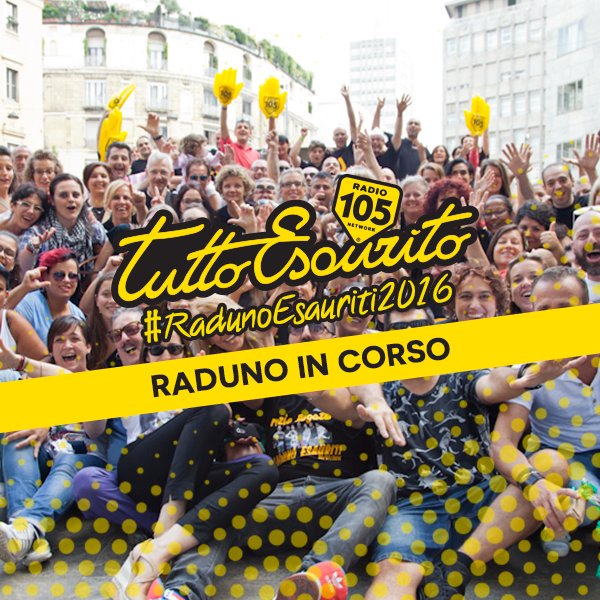 #RadunoEsauriti2016 in corsooooo! Ci sei anche tu? Retwitta 🎶🎉🎊 <a href="/TuttoEsauritooo/">TUTTO ESAURITOOO</a>