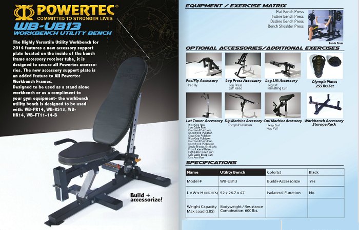 Powertec's tweet image. #WORKBENCH_UTILITY_BENCH (WB-UB15). Read More: bit.ly/1NLMP1P