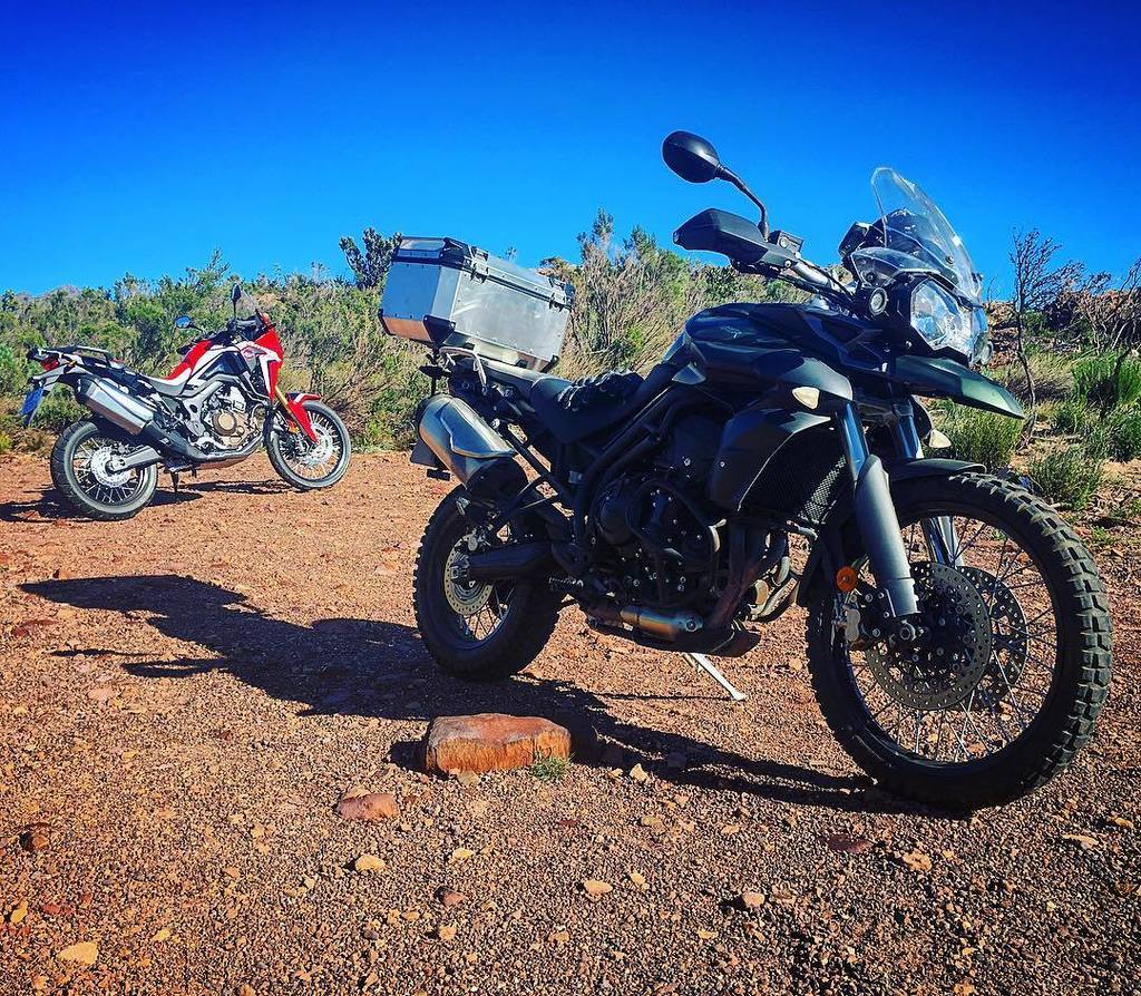 SoulTonicMC's tweet photo. On paper these #motorcycles are quite evenly matched #triumphtiger vs #africatwin #honda #triumph #twocylinder #thr⦠https://t.co/39IOvrrpOh