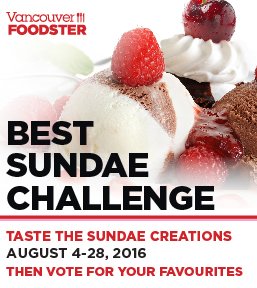The Vancouver #SundaeChallengeYVR runs August 4-28 with <a href="/eborestaurant/">ebo restaurant</a> and more eateries!