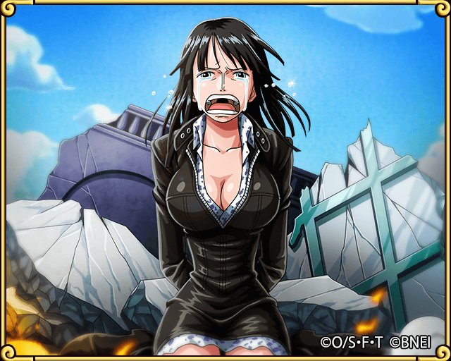 YogiNdut's tweet photo. 映像電伝虫を発見！！ 
【オハラの悪魔】ニコ・ロビンの激写に成功しました！ＣＰ９に捕えられ、投獄間近のようです…！https://t.co/dvu1NSRXxm　#トレクル https://t.co/Q2MiBNQSRv