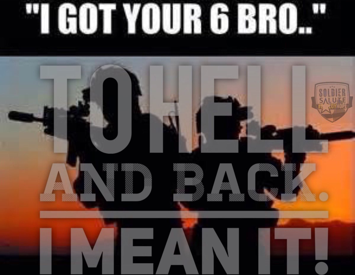 SoldierSalute_'s tweet photo. RT if you back our military Past, Present &amp; Future! We Got Your 6 🇺🇸#gotyoursix  #igotyourback #brothersinarms https://t.co/bmmGiVOcsv