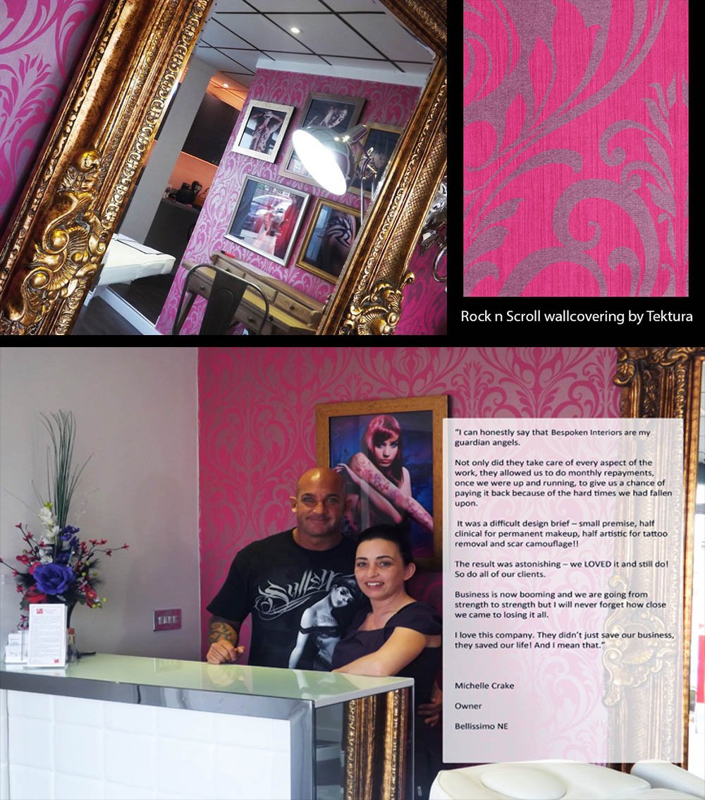 tekturatalk's tweet image. Rock n Scroll wallpaper bit.ly/29HIHhl Good name for beauty bar &amp;amp; tattoo studio? @BespokenInt #interiors