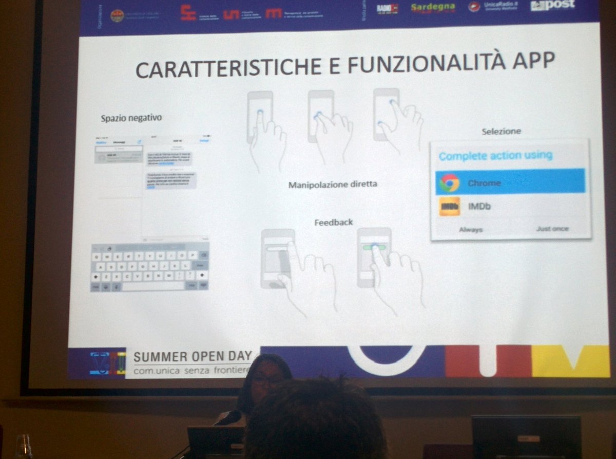 _istranzu_'s tweet photo. Sviluppo di software per mobile con studentessa neolaureata del corso di laurea di @ScComUnica  #opensummerday #csf7 https://t.co/pXi4uC5rio