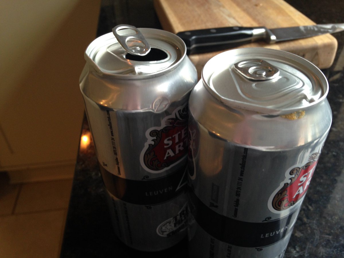 colemnic's tweet photo. Just opened my @StellaArtoisUK from this weeks @sainsburys delivery and they've been bashed about #hardtoopen https://t.co/oNiLOJ5tur