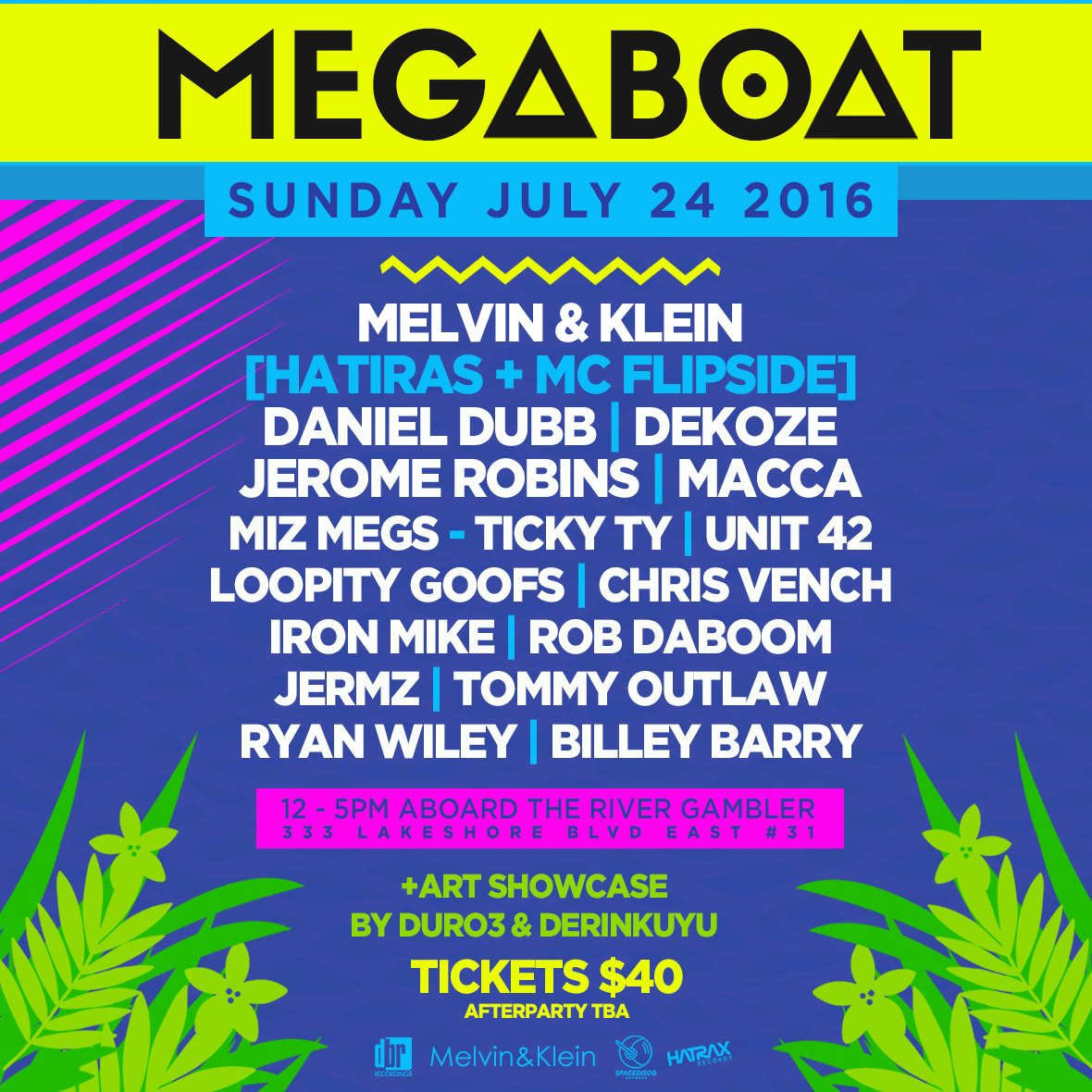 hatraxrecords's tweet photo. MEGA BOAT happens this Sunday aboard the River Gambler @melvinandklein  @Dekoze1 @MCFlipside @robdaboom  @hatiras + https://t.co/rGaExtosnS