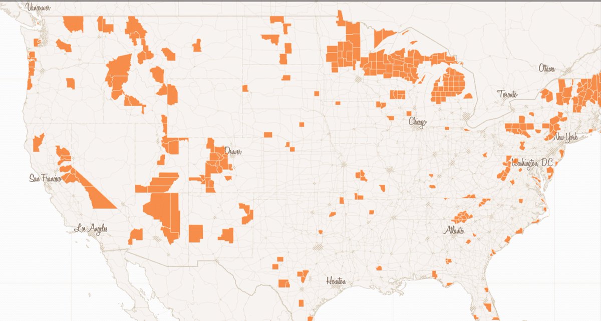 icomaps's tweet photo. Counties where vacationers nearly outnumber year-round folk https://t.co/pWlz10t6y8 #maps #datavis #GIS #BI https://t.co/WQ7TZ8JTlR