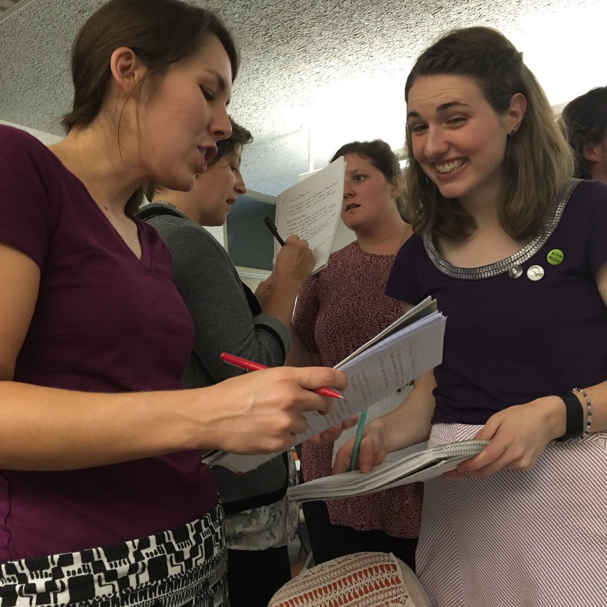 ehlen_sarah's tweet photo. #TBT to the first time we tried #3StepInterview as a corps! Gotta try it in my classroom this fall.🍁🍂 #apttfa16 https://t.co/S2D7m44KKV