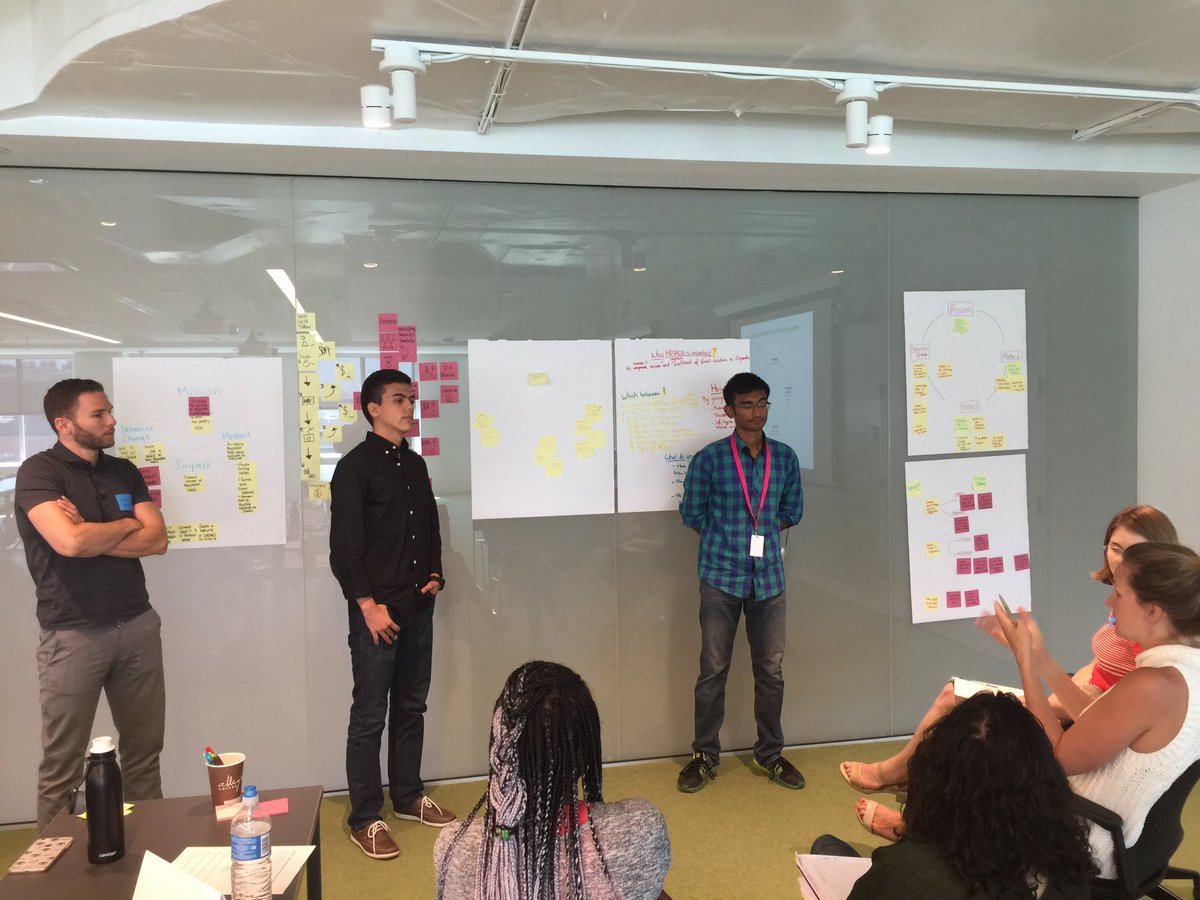 Campus Directors, Interns and Finalists team up to think about design thinking! <a href="/hultprize/">Hult Prize</a> @MASSDesignLab #hp16