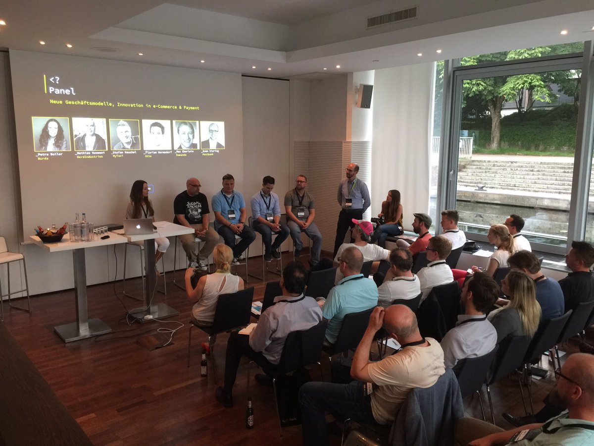 Startup_Europe's tweet photo. Interesting panel on innovation in eCommerce and payment #deletelimits #postbank #meetup #hamburg https://t.co/QbsNojxTwG