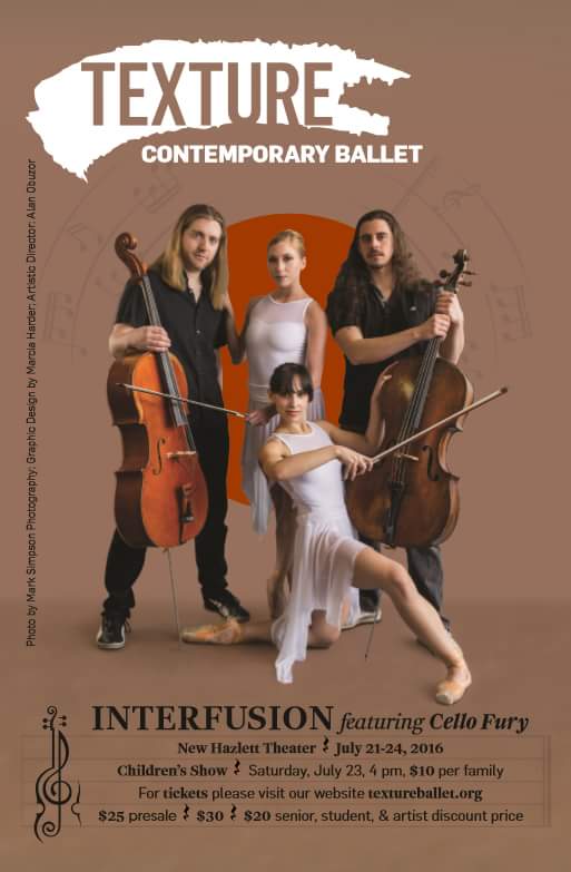 TextureBallet's tweet photo. We open tonight! 7:30 pm! @newhazlett @CelloFury #Texturepresent #Interfusion https://t.co/x1nYwcFsCk