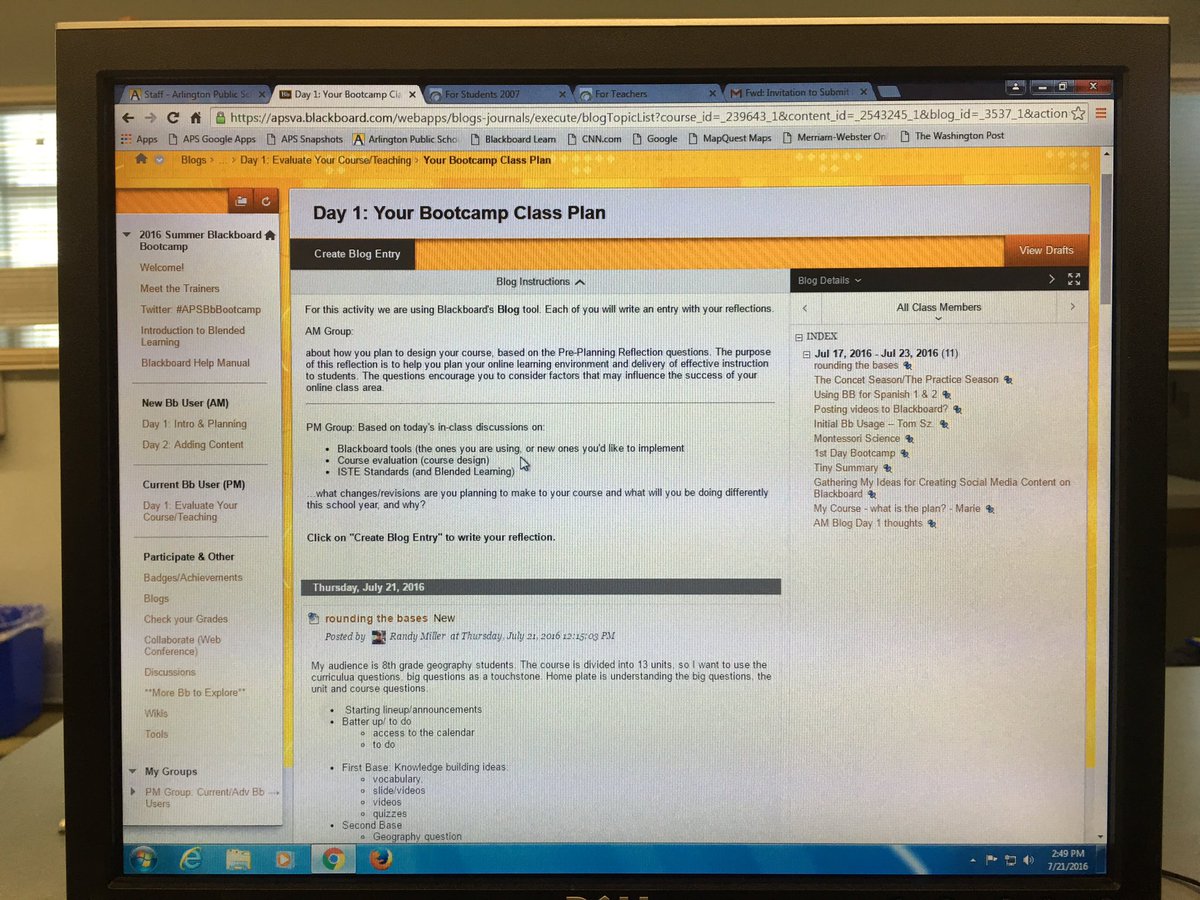 AnitraNgugi's tweet photo. #apsblackboard #apsBbBootcamp Rethinking ways to make my course design more intuitive https://t.co/IXFYqC5v0T https://t.co/WCN1tJ1OWX