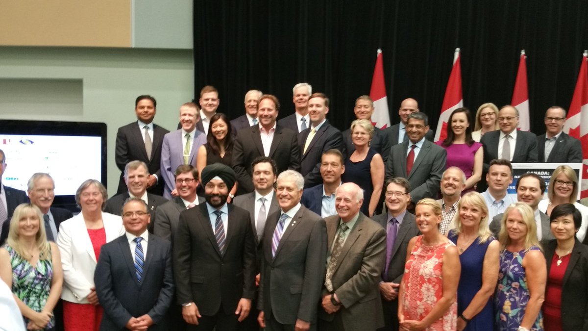 With Minister Bains at #Southlake Regional Centre for a $15 million announcement for medical innovation initiatives.