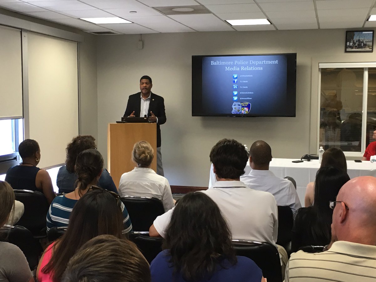 This afternoon @TJSmithMedia and I are speaking at <a href="/LoyolaMaryland/">Loyola University MD</a> with <a href="/BaltimoreFire/">Baltimore Fire</a> about social media.