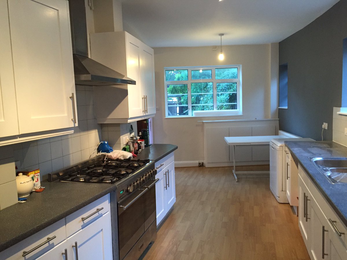 westendtrades's tweet photo. St Martins Vicarage Kitchen (BEFORE &amp; AFTER) https://t.co/Mips1zpz2O