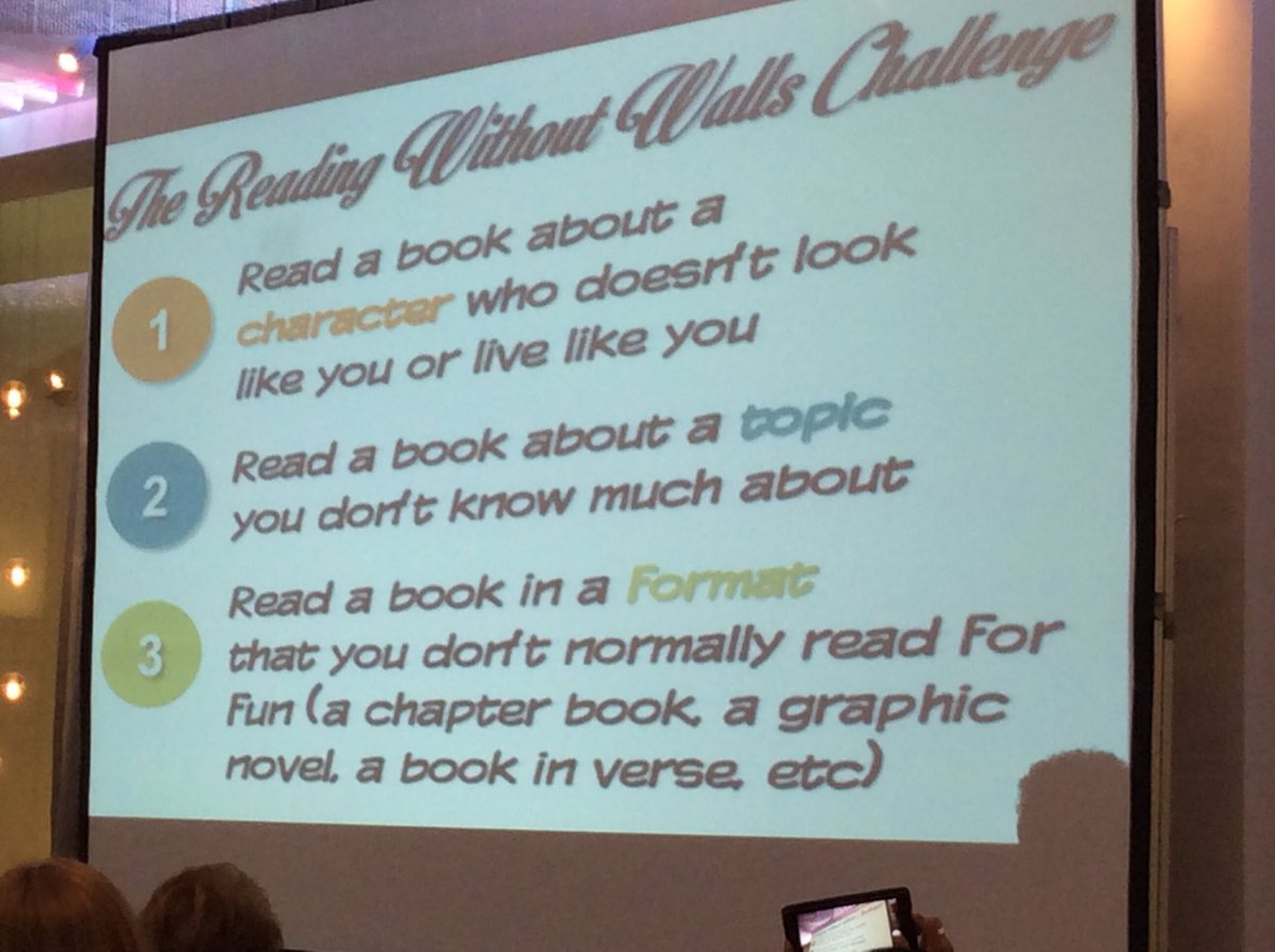 ColetteLibrary's tweet photo. Reading Without Walls Challenge #readingsummit https://t.co/00lpXrdLya