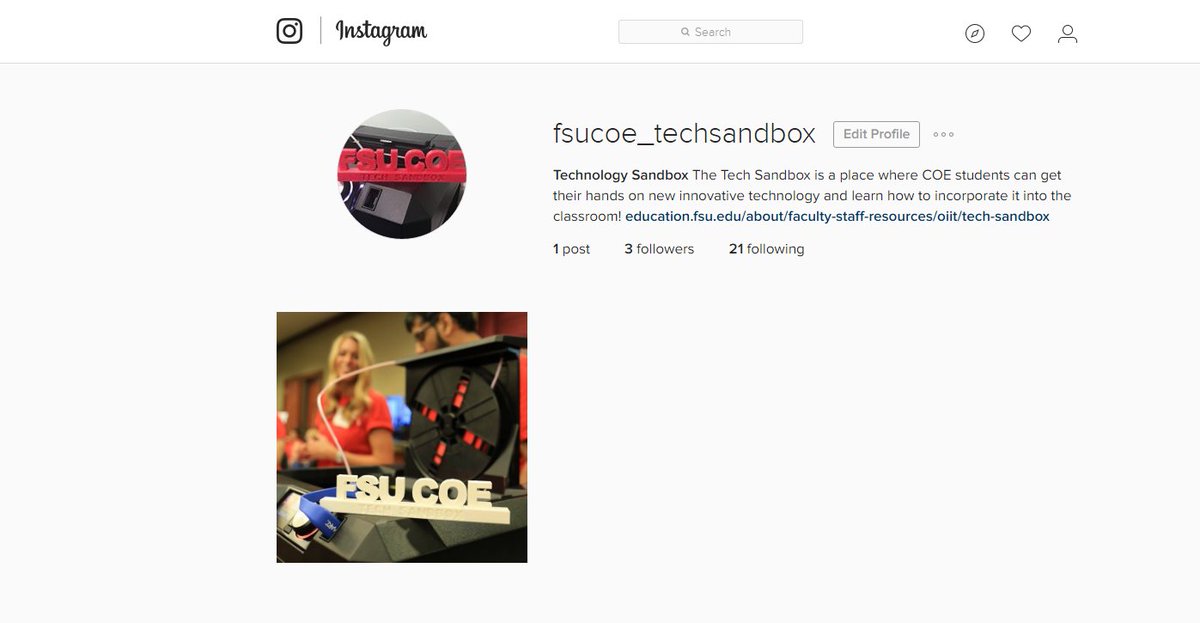 CoeSandbox's tweet image. Hi everyone! The Sandbox is moving to Instagram! Come follow us &amp;amp; see all the latest in educational technology!!