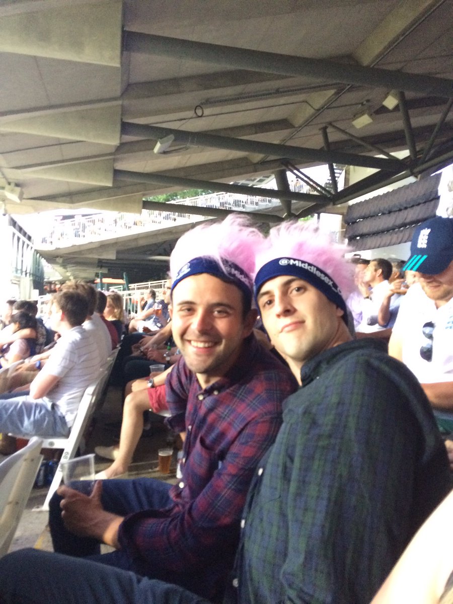 BenWatkinson92's tweet photo. Great night at the cricket with the team!!! #LoveLords https://t.co/siwTvHMAVN