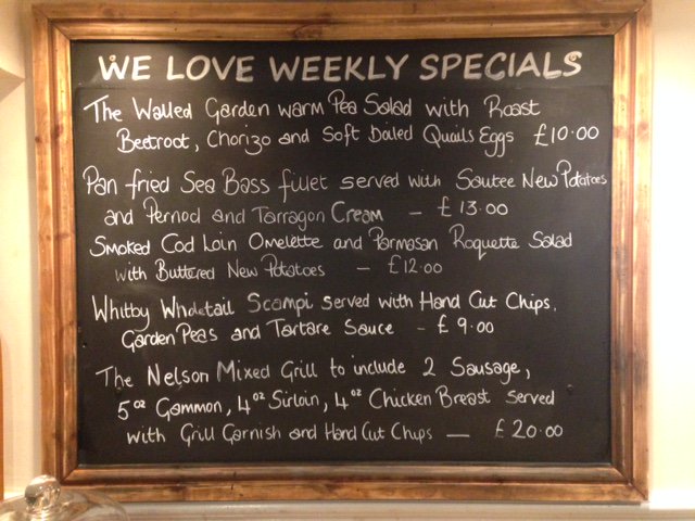 thenelson35's tweet photo. New delicious specials on the menu and Saturdays 80s / 90s night. A great week to visit @thenelson35 https://t.co/i5cj4sAHpv