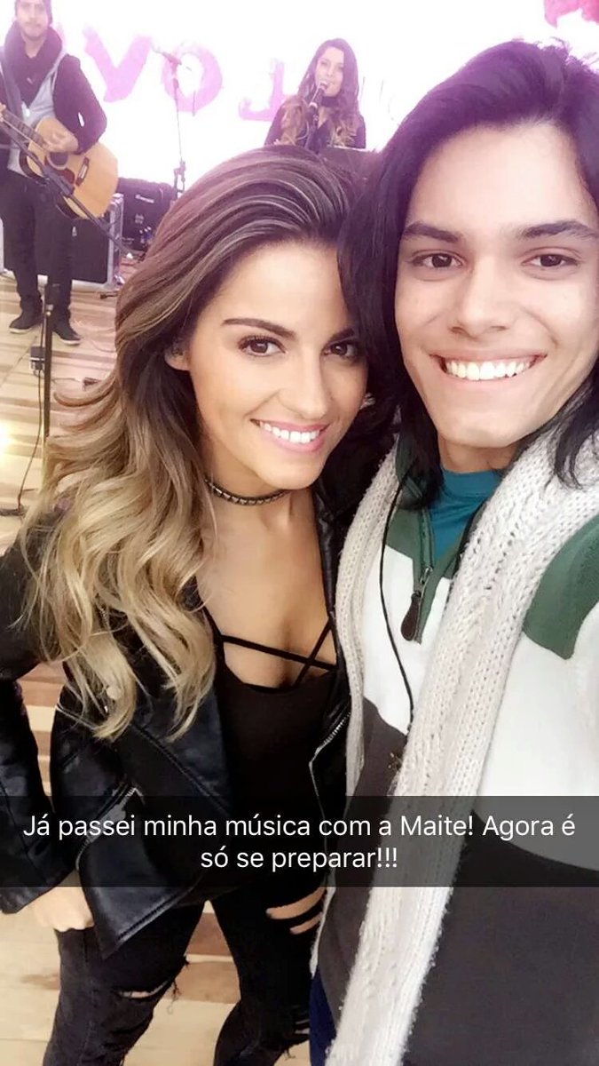 lamasperronita's tweet photo. #FOTO: Maite Perroni (@MaiteOficial) y @ApolloOficialBR en los ensayos de #TourLoveCuritiba https://t.co/8DEHPWHfT8