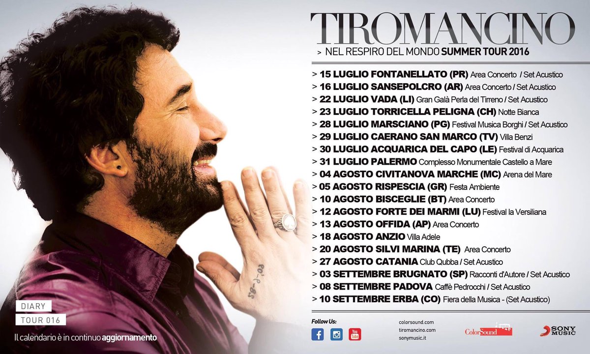 FrancescoSilv's tweet photo. Tiromancino tour 2016 
#nelrespirodelmondotour @Tiromancino #Tour2016 #live https://t.co/rldlAVUXiE