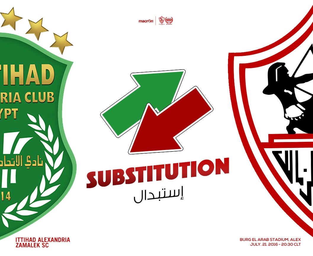 ZSCOfficial's tweet photo. التبديل الثاني للزمالك: خروج مصطفى فتحي ونزول محمد سالم. #ZSCvsITT https://t.co/FN0xPd2m4l