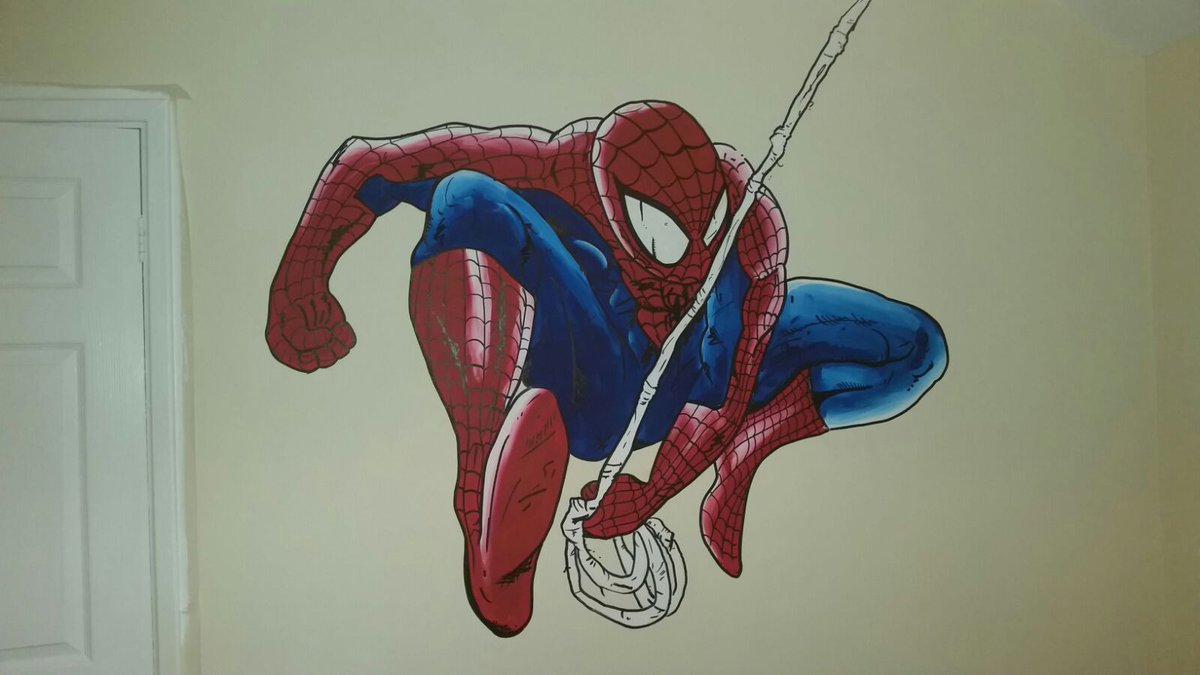 muralmadness's tweet photo. #spiderman @MarvelUK https://t.co/6lsWH5onrl