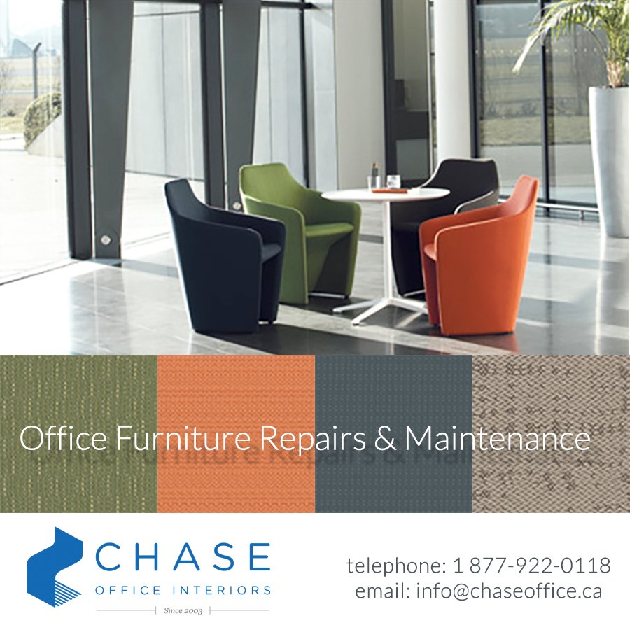 ChaseOffice's tweet photo. Our Furniture Experts can be dispatched ASAP to professionally repair, service your office furniture! 1 877 922 0118 https://t.co/yUGs3Q0pUe