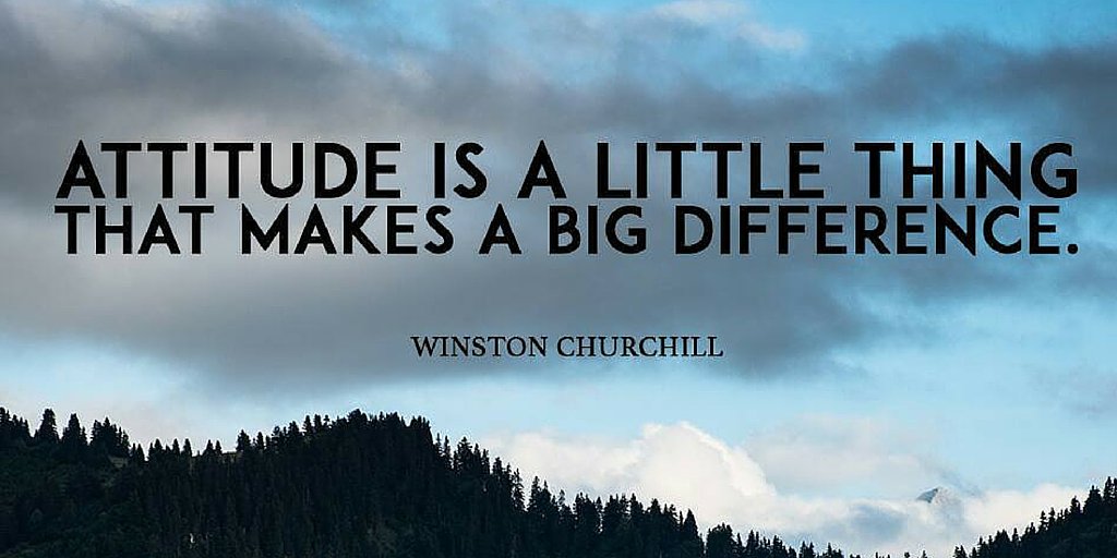 TheZigZiglar's tweet photo. "Attitude is a little thing that makes a big difference."-Winston Churchill #Attitude #Difference #Ziglar https://t.co/RyP94vXjEu