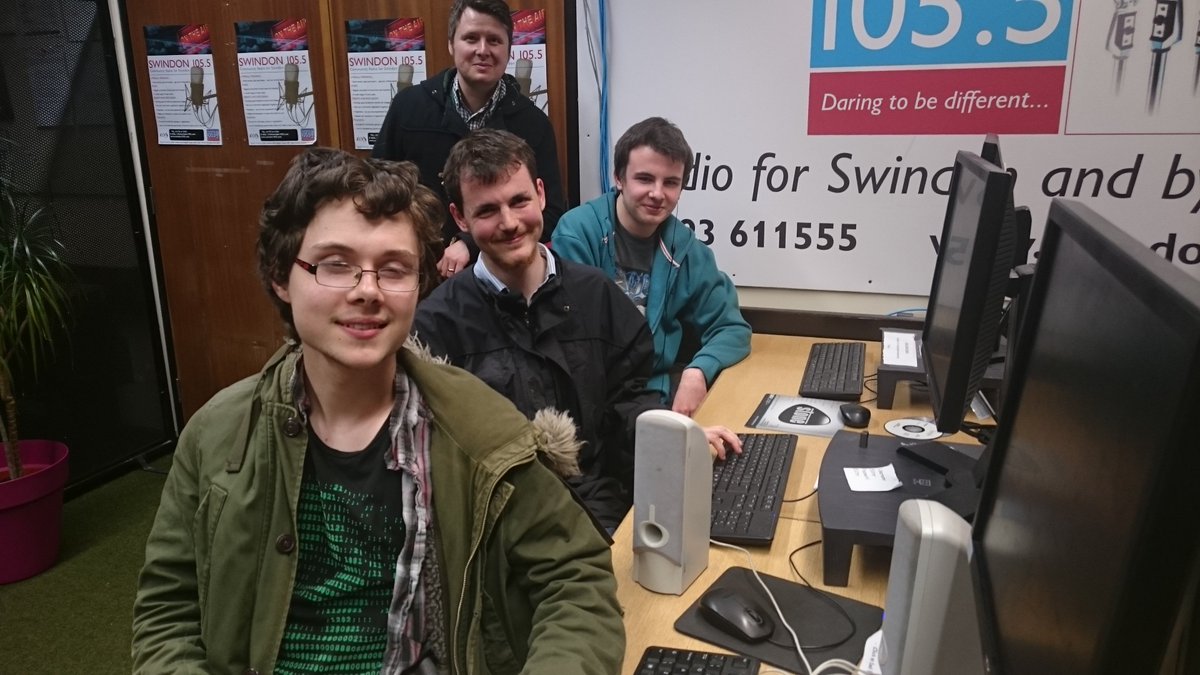 shirleyludford's tweet image. Young autistic trainees complete their Radio course @Swindon105_5.  Some excellent achievements.  Well done, lads.