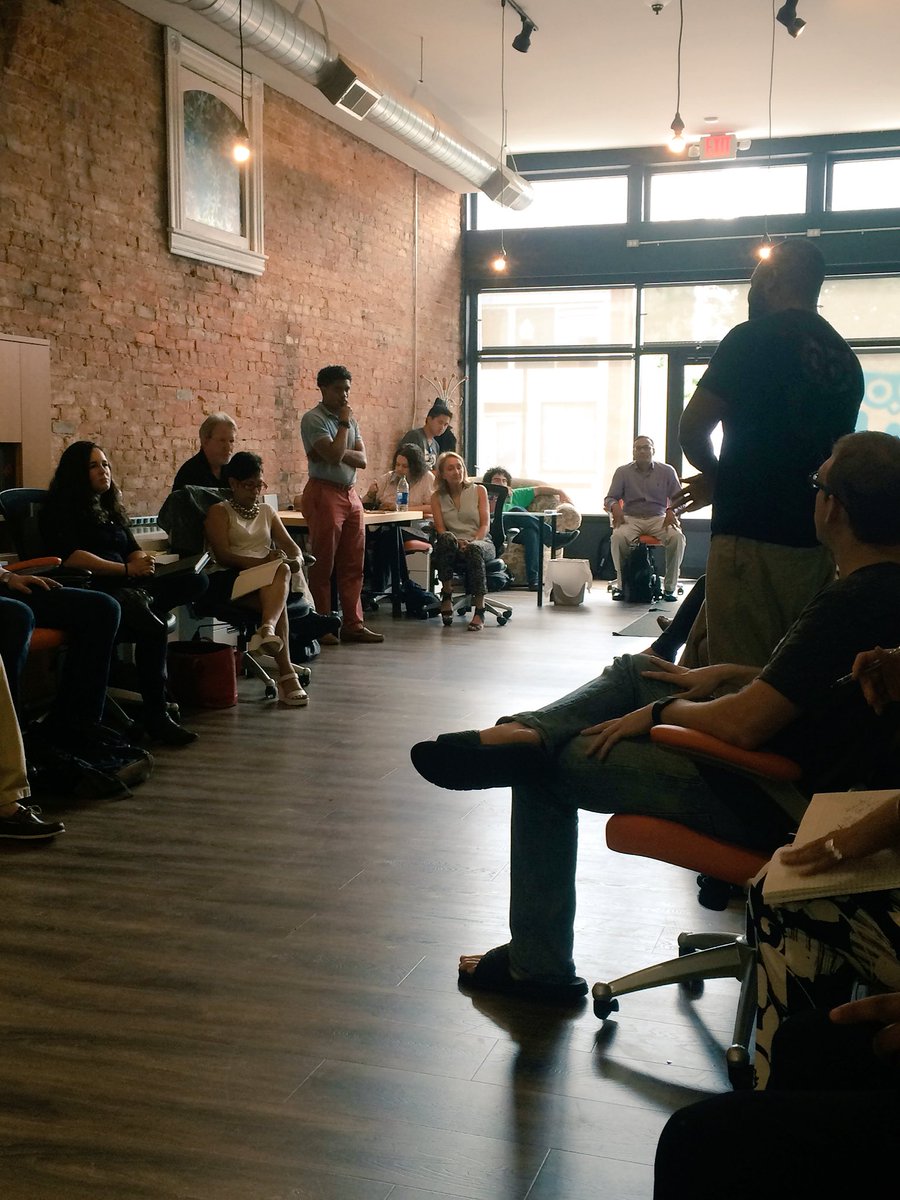 HollyLHirt's tweet photo. Packed house @Wyzerr for @NewCoCincinnati today. So happy these guys made the move to Cincy and Covington! https://t.co/fyIIvstXqS