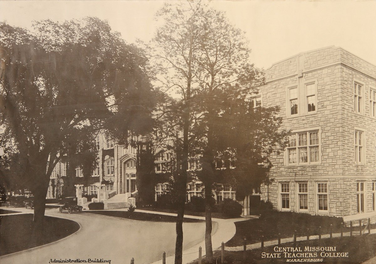 UCM_Alum's tweet photo. #TBT to our beautiful Administration Building - home of some of our greatest campus leaders, including @UCMAmbrose https://t.co/Vu5i1ZlO1P