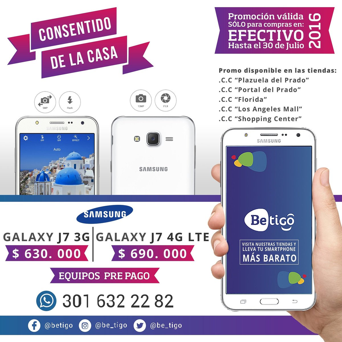 be_tigo's tweet photo. Precios de LOCURA!!
Whatsapp: 301 662 2282
Siguenos en Instagram: @be_tigo
#BeTigo #LaDiferenciaEnTusManos https://t.co/KQFgTYZavg