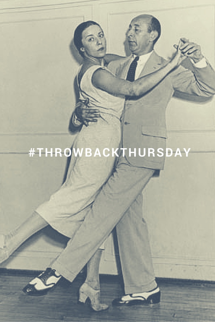 Arthur Murray sharing a dance with actress and dancer, Louise Brooks. #tbt #arthurmurrayclassics